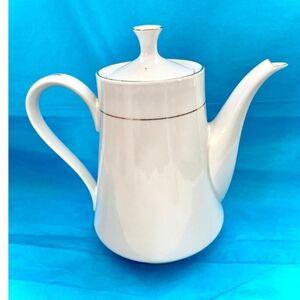 Elegant White Porcelain Teapot